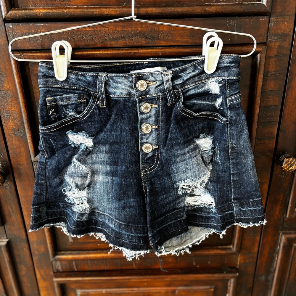 KanCan Denim Shorts with Button Fly